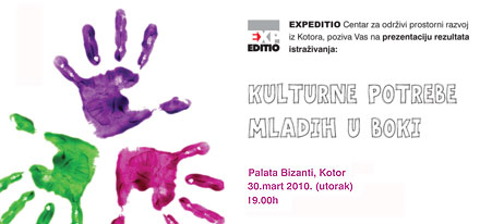 Cultural needs of youth in Boka Kotorska